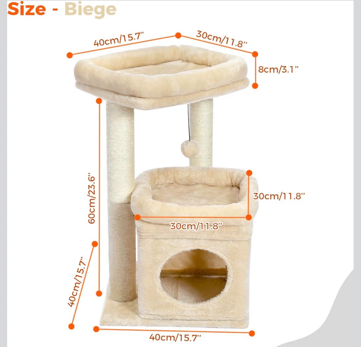 Cat Tree with Scratching Posts - photo 3