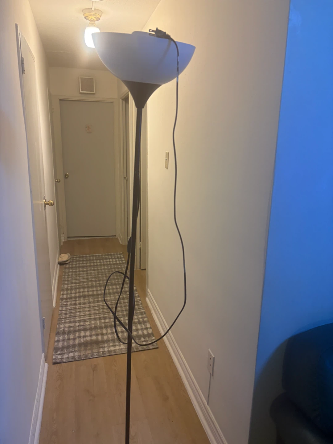 Black Floor Torchiere Lamp
