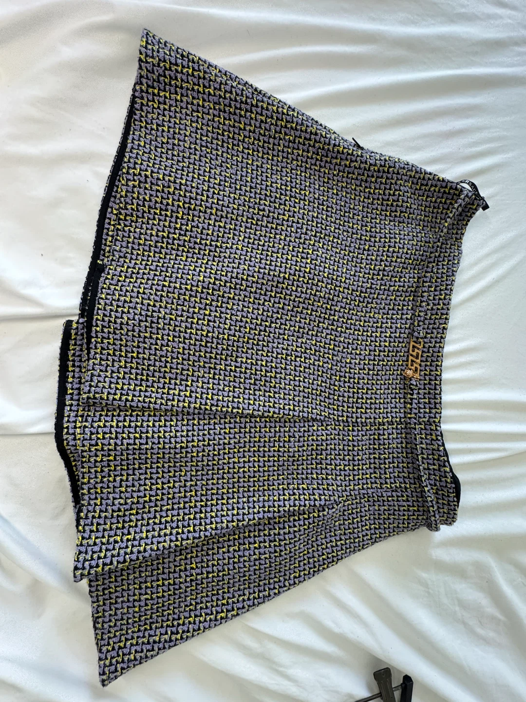 New Versace Tweed Pleated Skirt large size - photo 2