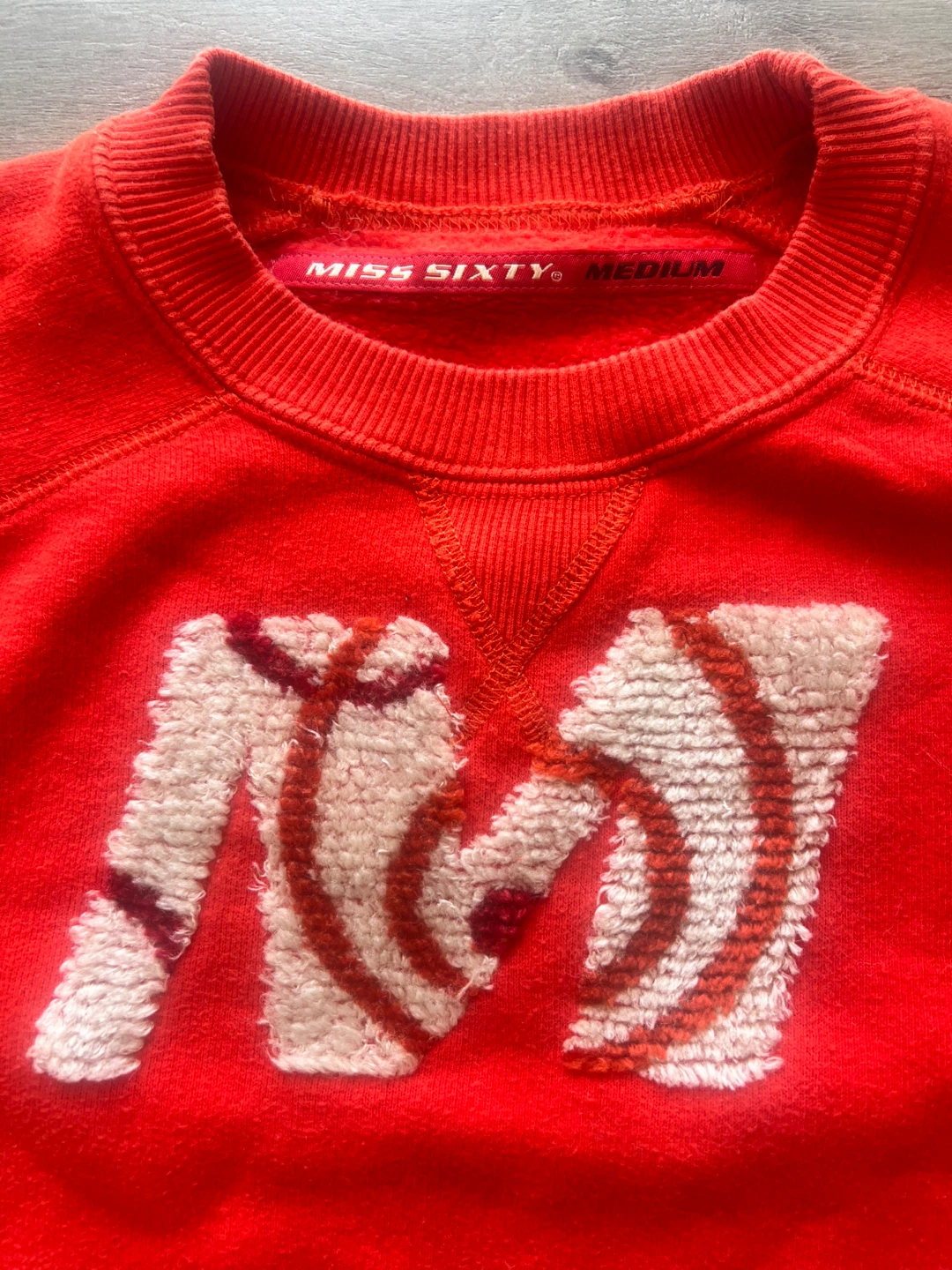 Miss Sixty M Red Orange Pullover Sweatshirt - photo 3