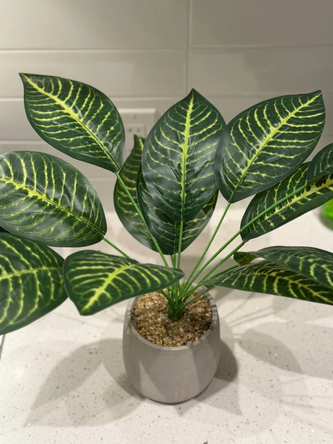 Artificial Plant in Grey Pot - photo 4