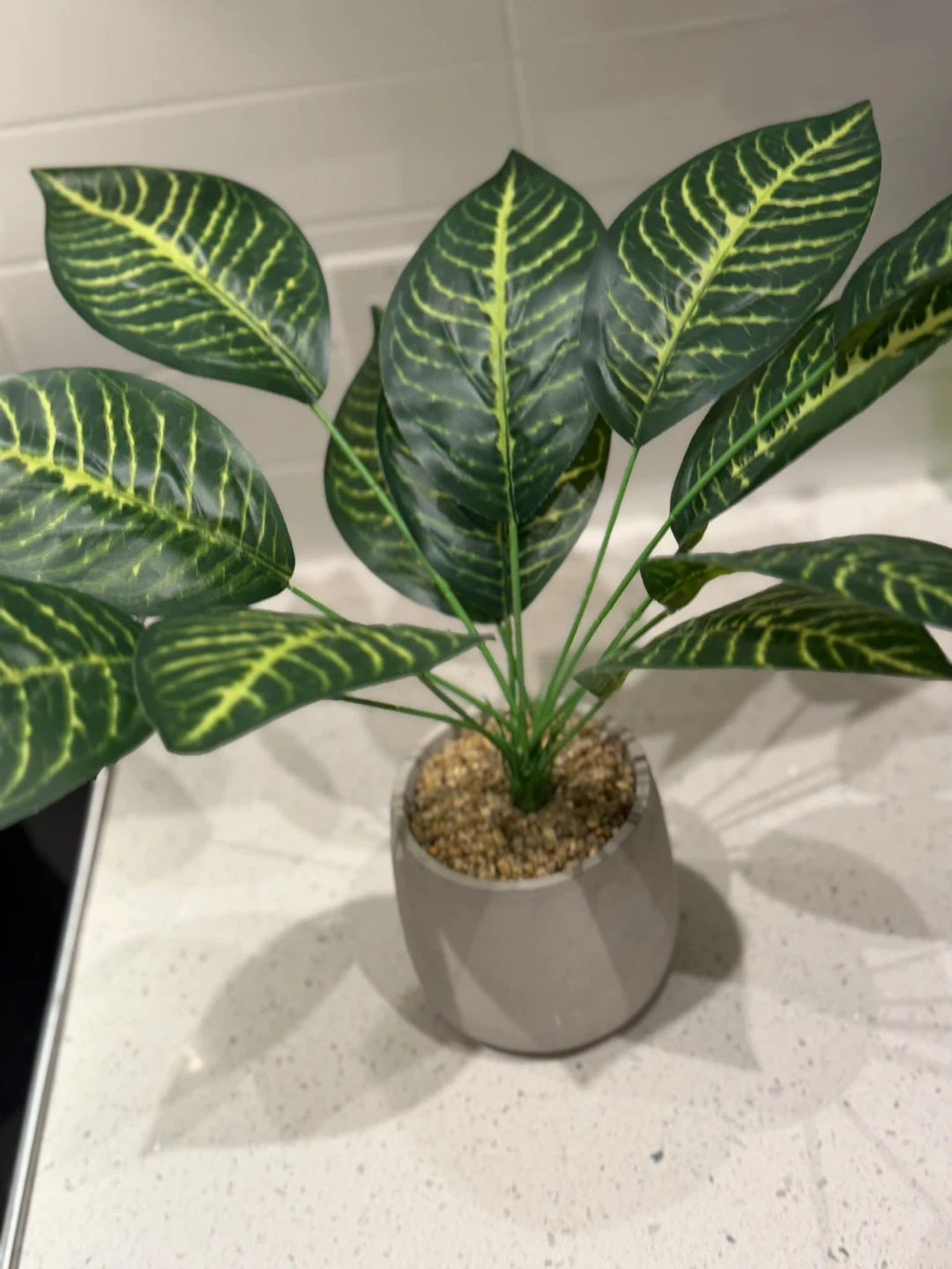 Artificial Plant in Grey Pot - photo 5