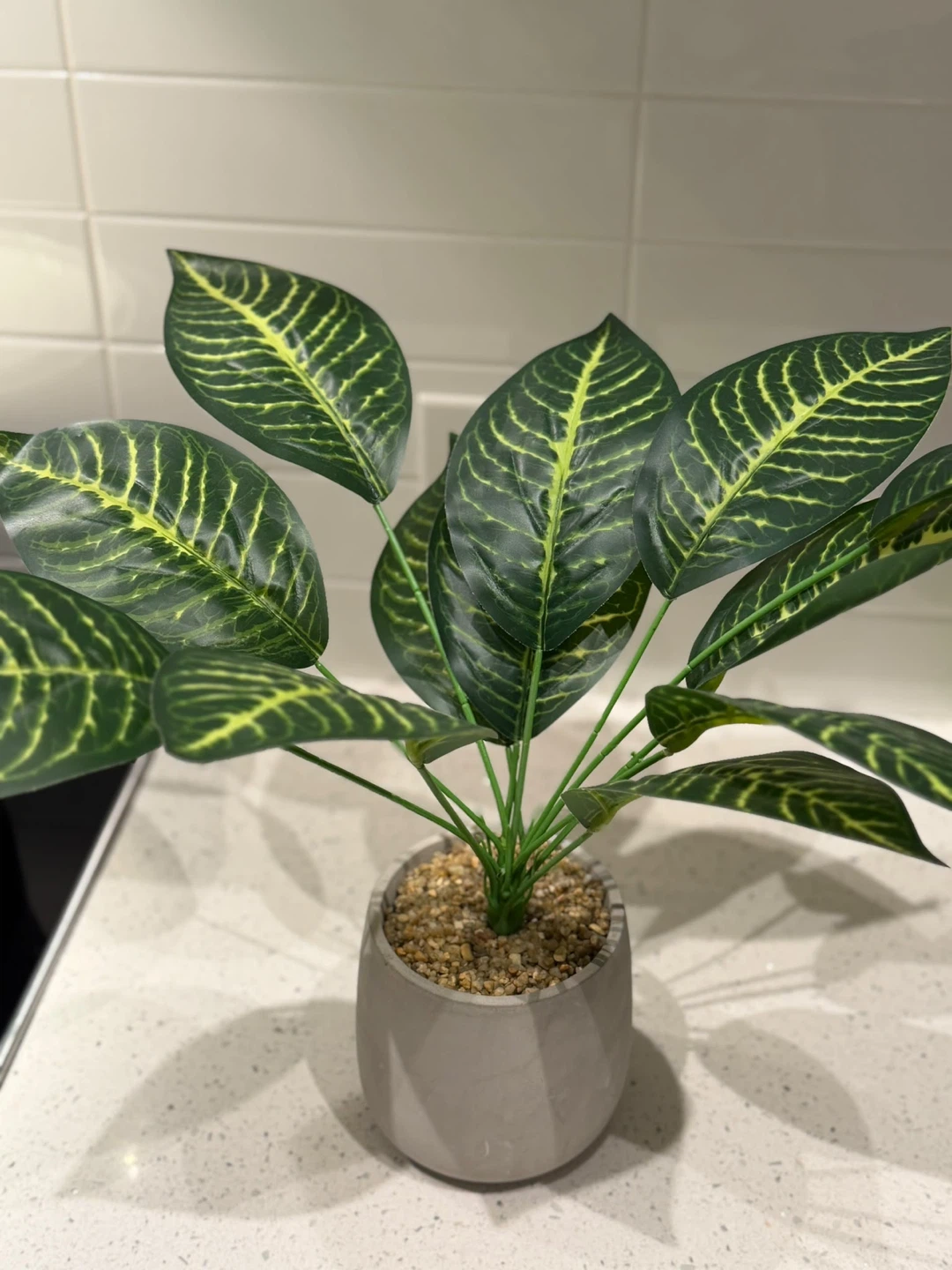 Artificial Plant in Grey Pot - photo 2