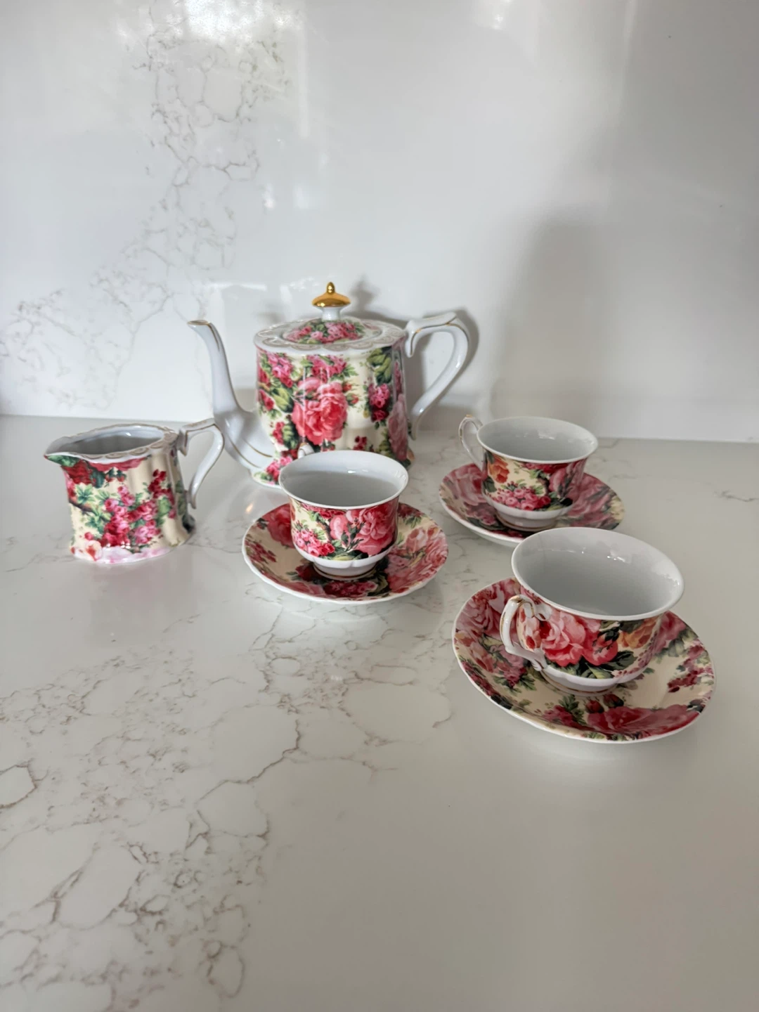 Allison L.L. Emelie Chintz Tea Set
