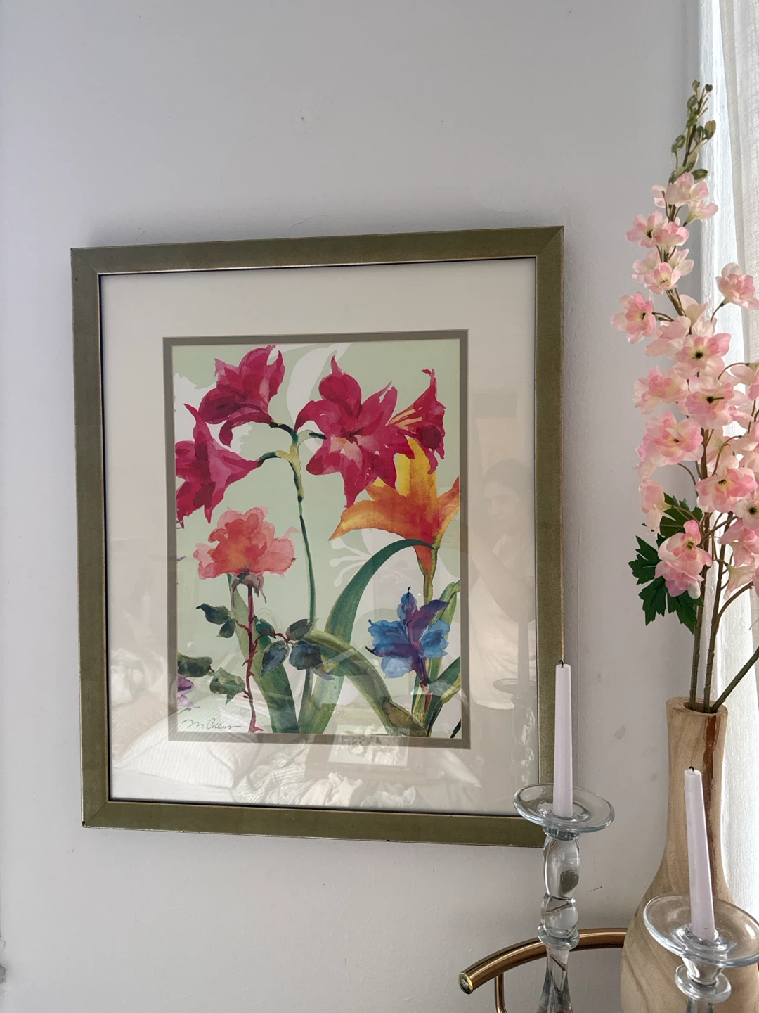 M. Collins Floral Framed Art Print
