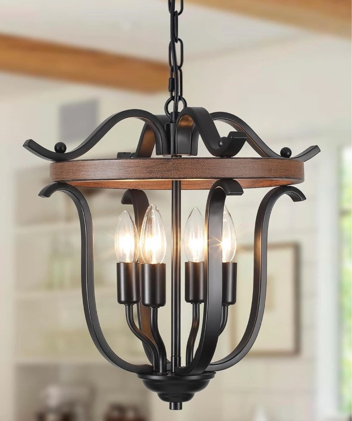 Yidelloc 4-Light Farmhouse Pendant Light - photo 5