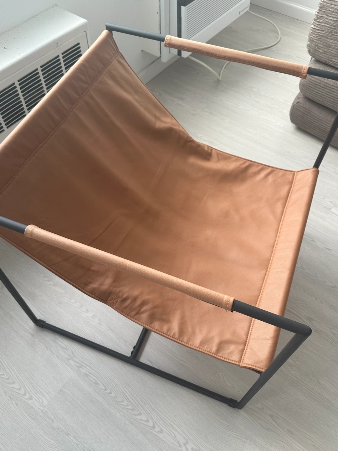 Tan Leather Lounge Chair - photo 2