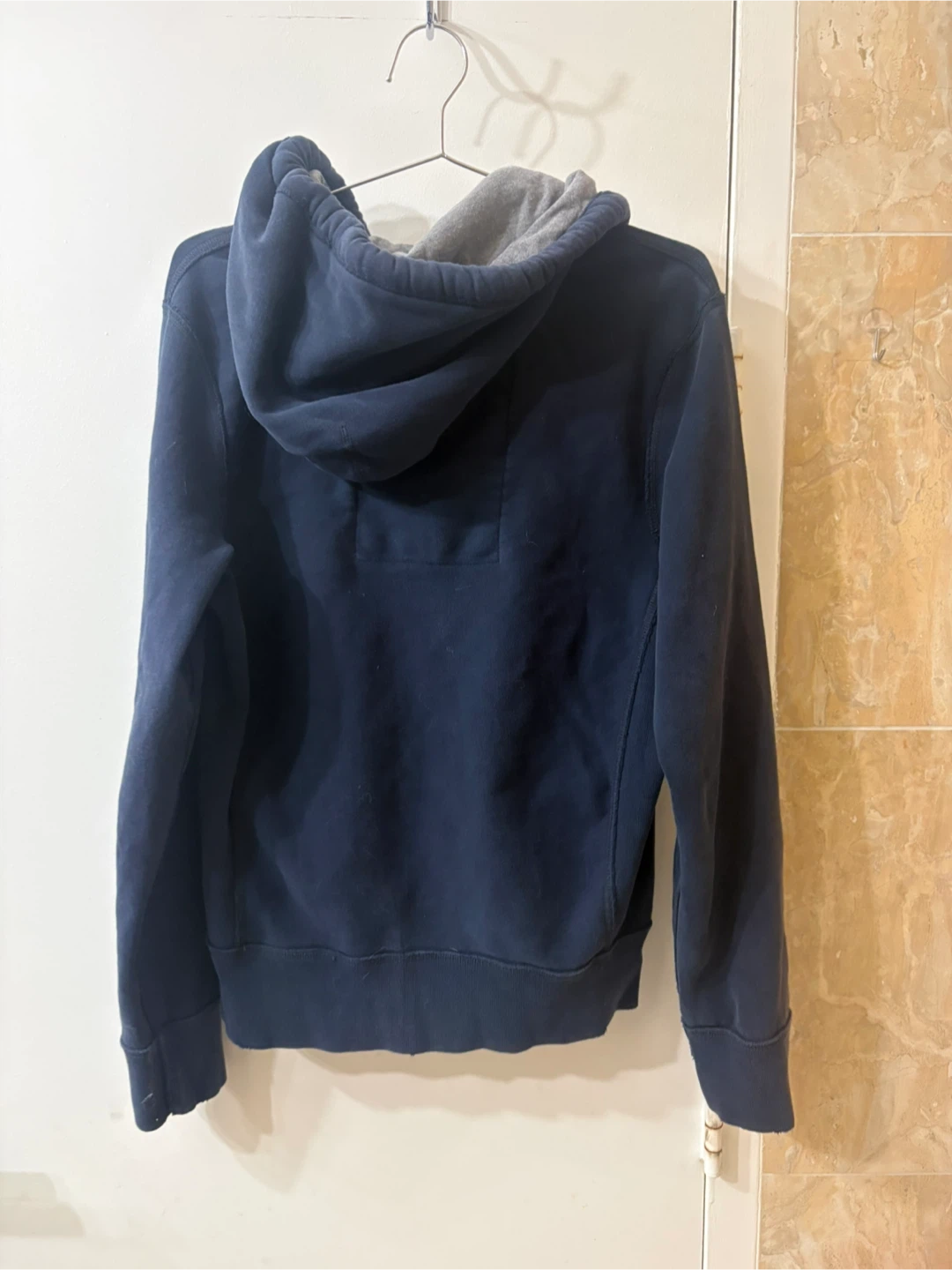 Abercrombie & Fitch Men's Full Zip Hoodie Navy  1892 Small - photo 2