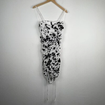 Motel Rocks: Cow Print Ruched Mini Dress - Small - photo 2