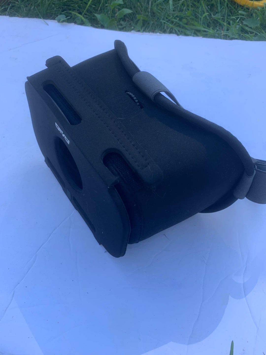 Fabric-covered OIVO virtual reality headset.