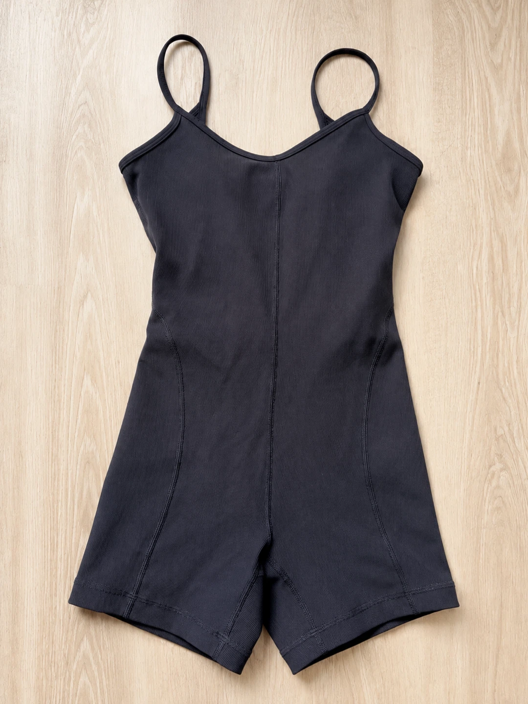 Lululemon Black Ribbed Bodysuit