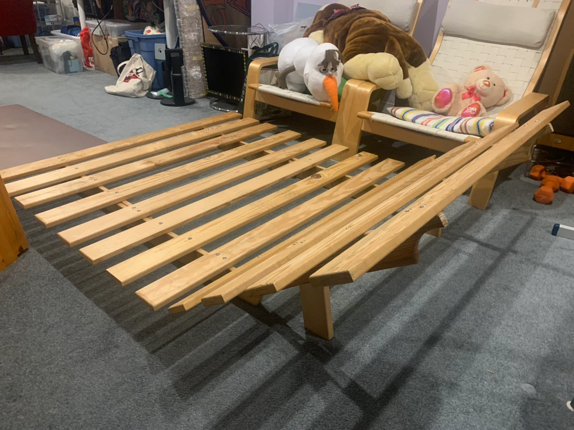 Wooden futon Bed Frame Base - Double size - photo 2