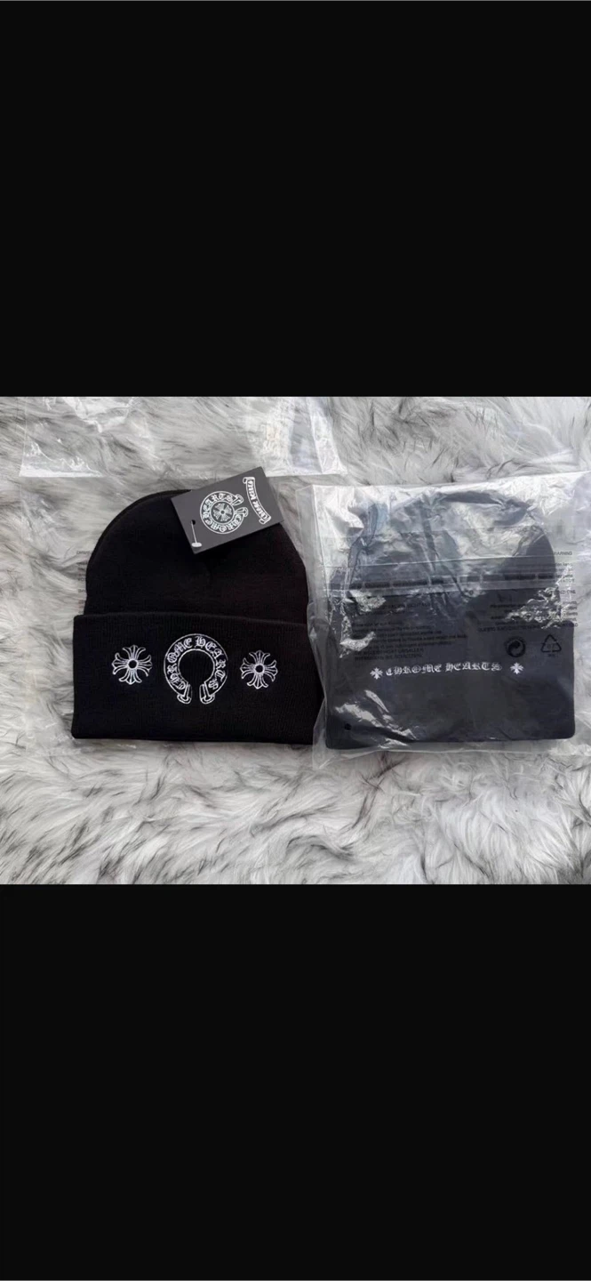 Chrome Hearts Black Beanie
