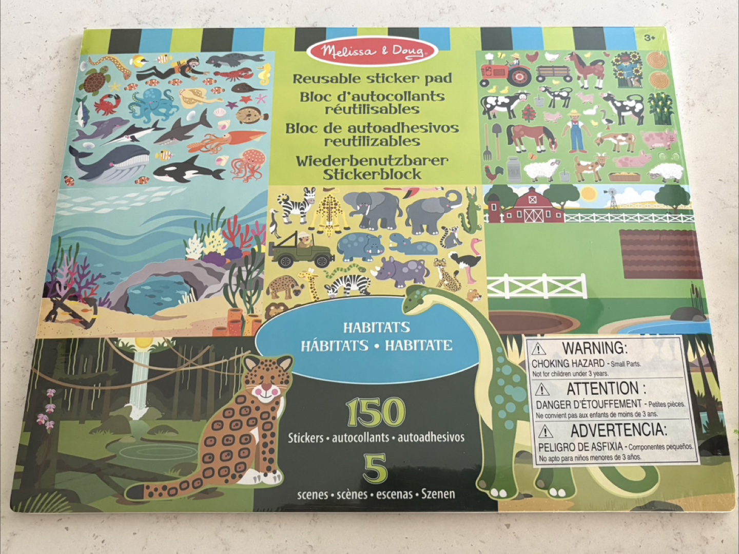 Melissa & Doug Habitats Reusable Sticker Pad