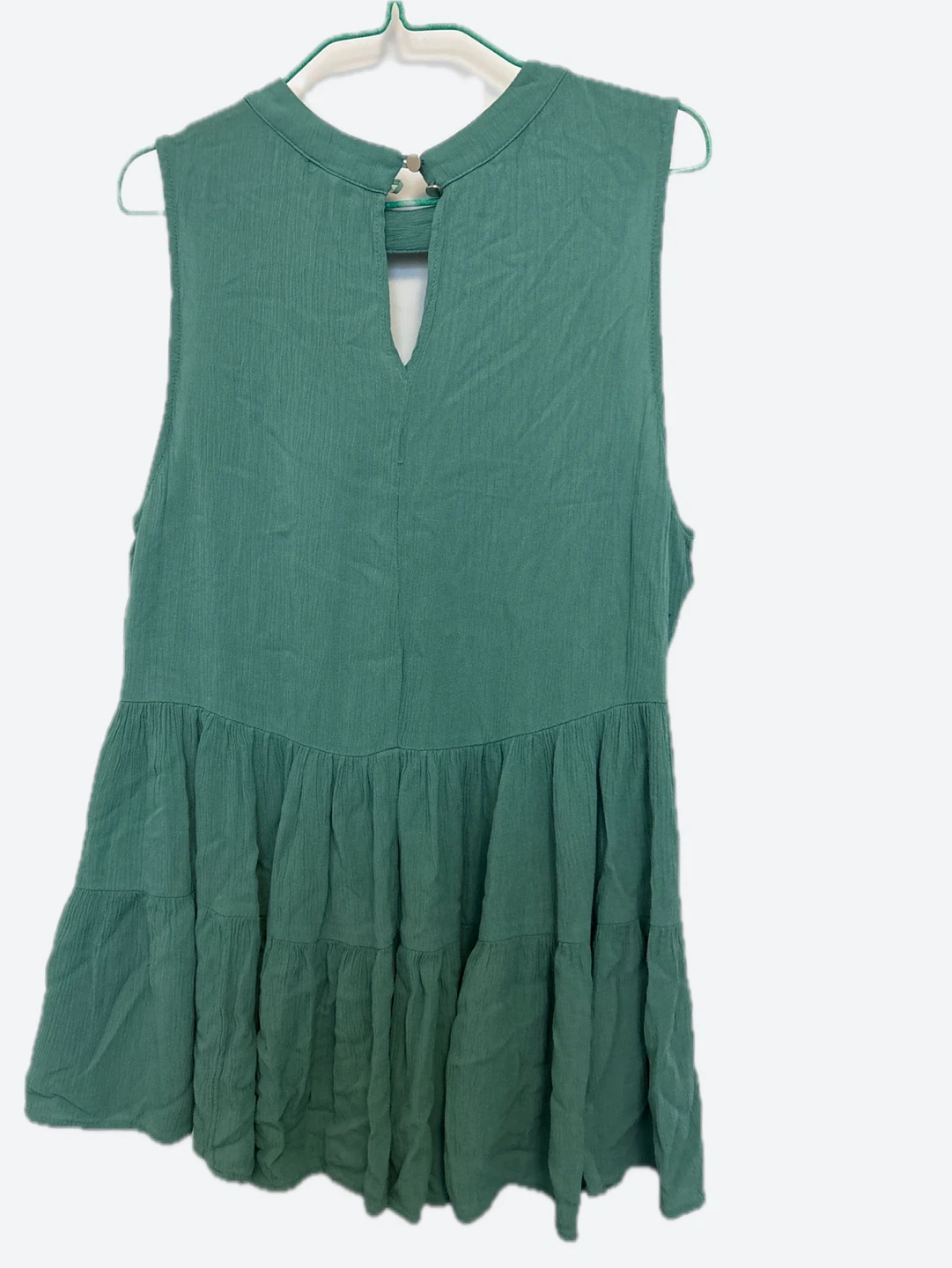 Torrid Green Tiered Sleeveless Top - photo 2
