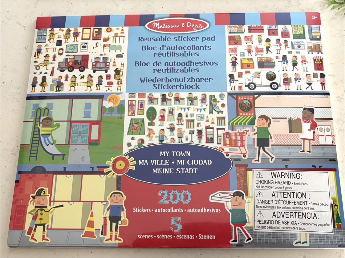 Melissa & Doug My Town Reusable Sticker Pad