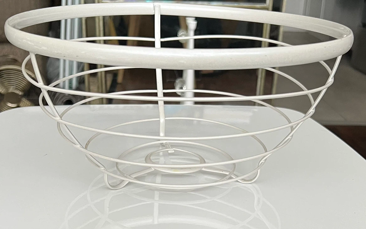 White Wire Fruit Basket