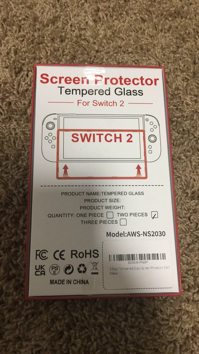 Screen Protector Tempered Glass for Switch 2 - photo 2