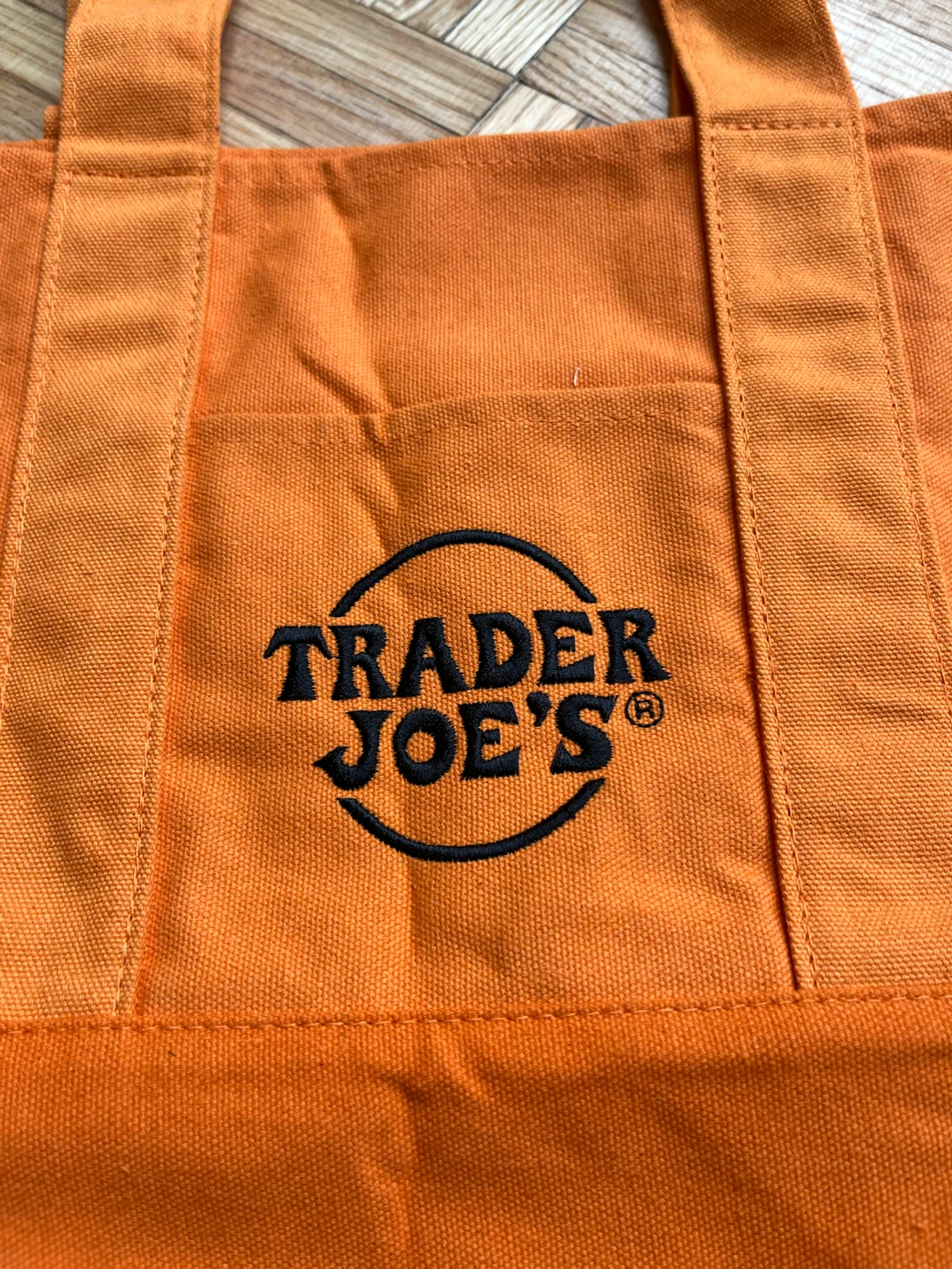 NEW Trader Joe’s Orange Trick-or-Treat Canvas Tote - photo 2