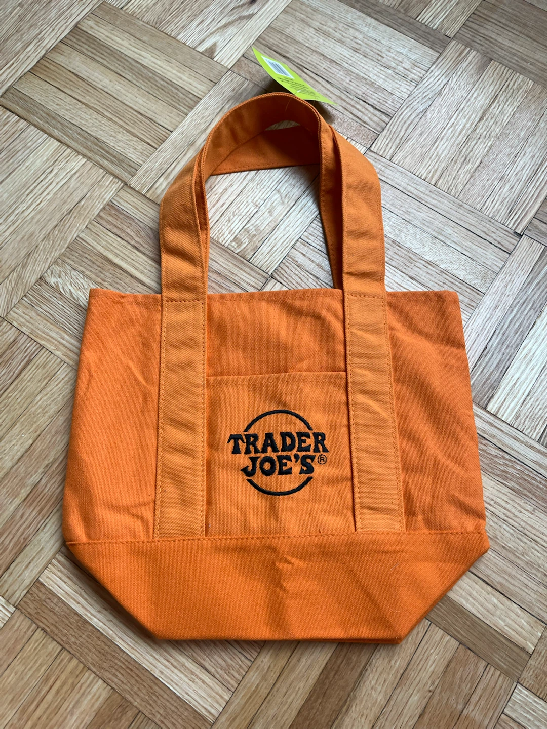 NEW Trader Joe’s Orange Trick-or-Treat Canvas Tote - photo 3