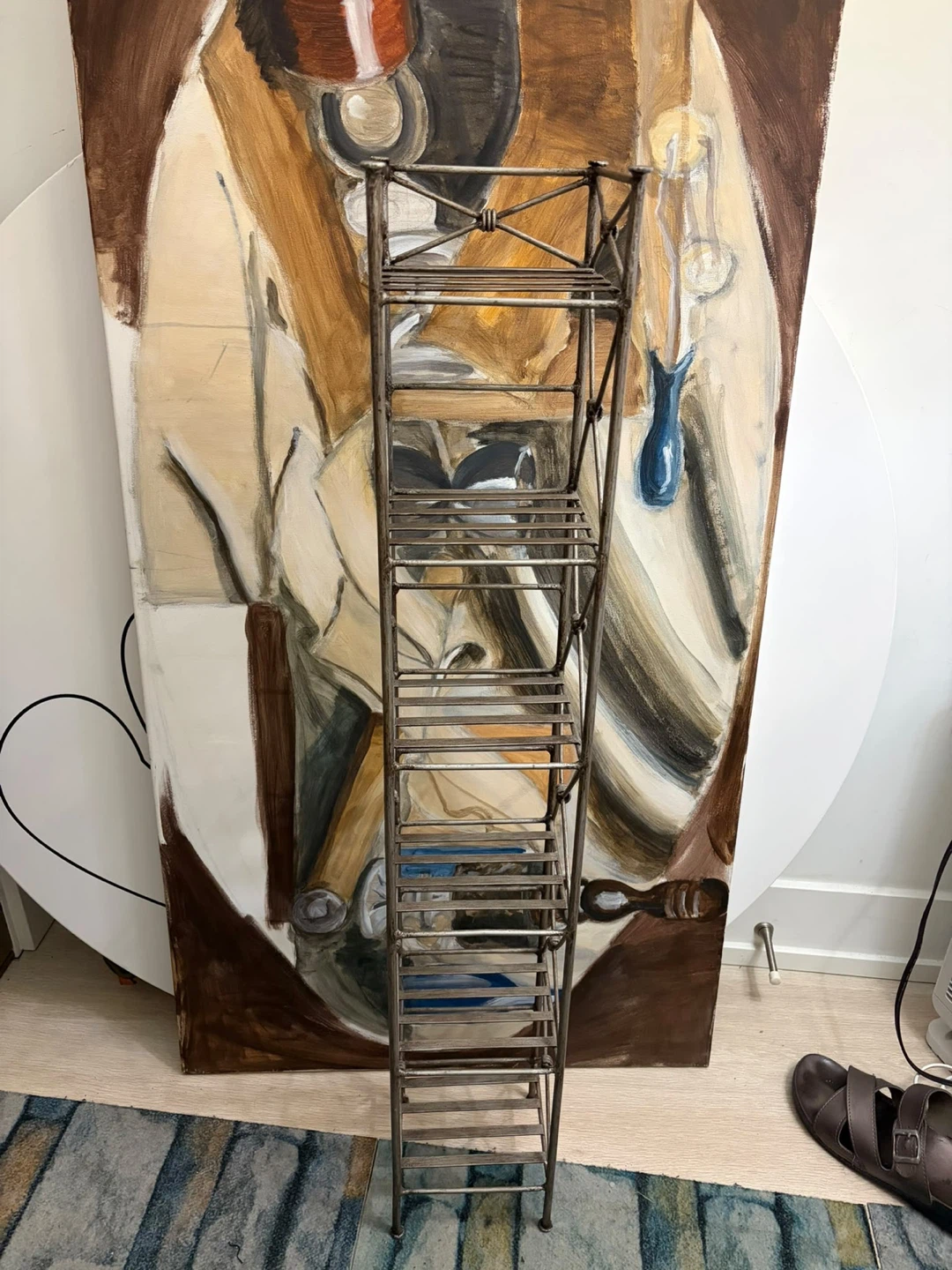 Vintage Metal Display Shelf - photo 4