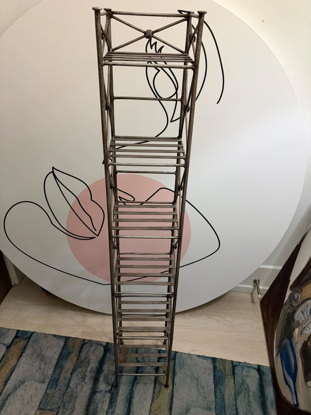 Vintage Metal Display Shelf - photo 5