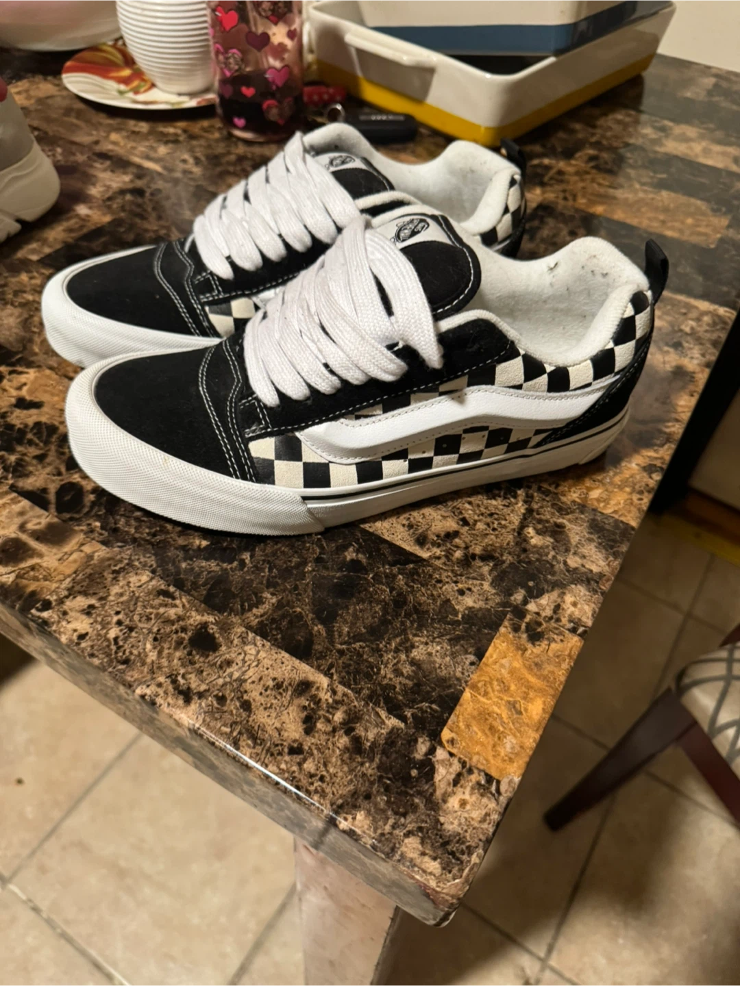 Vans Old Skool Checkerboard Skate Shoes - photo 2