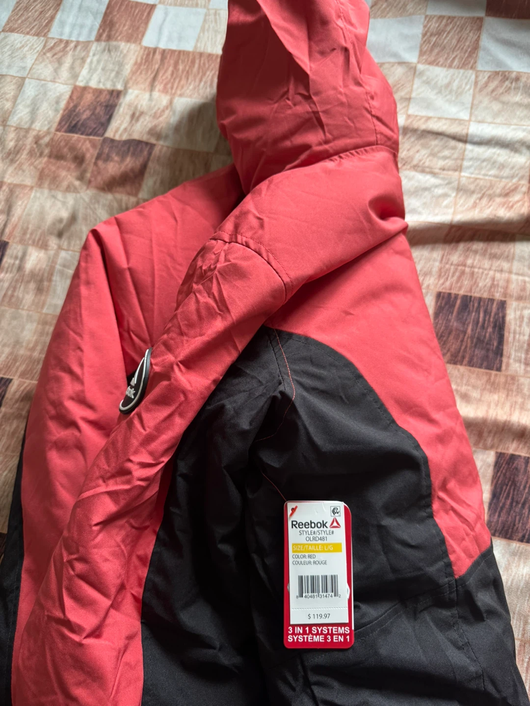 Reebok 3-in-1 System Jacket Red - photo 2