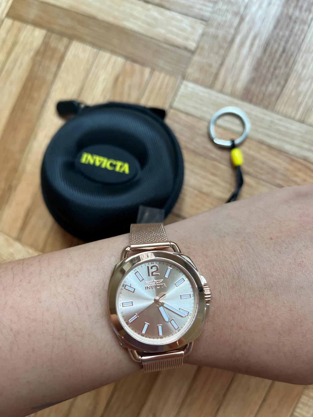 NEW Invicta Wildflower Aria 32mm Rose Gold Silver Dial Watch - photo 2