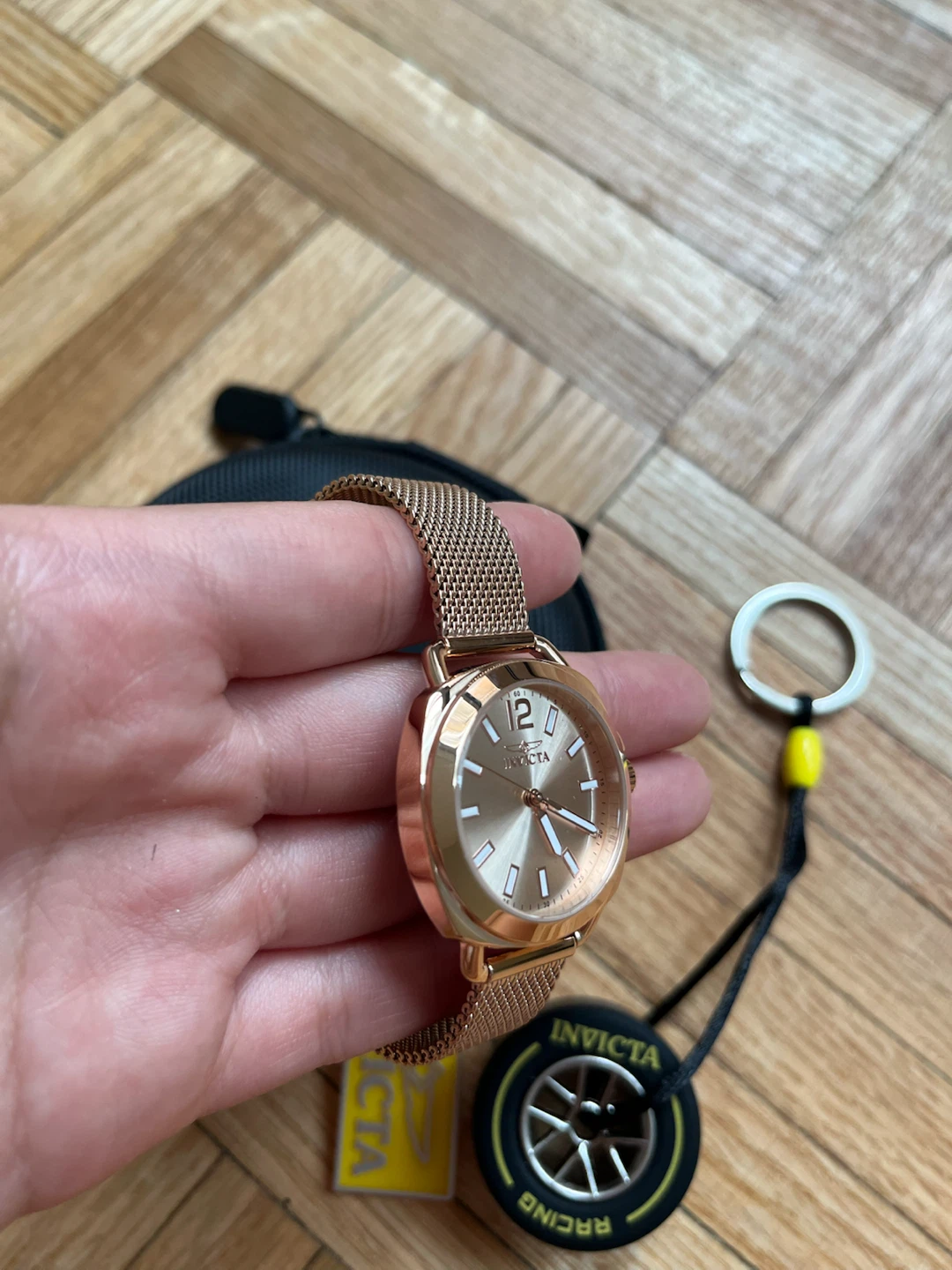 NEW Invicta Wildflower Aria 32mm Rose Gold Silver Dial Watch - photo 3