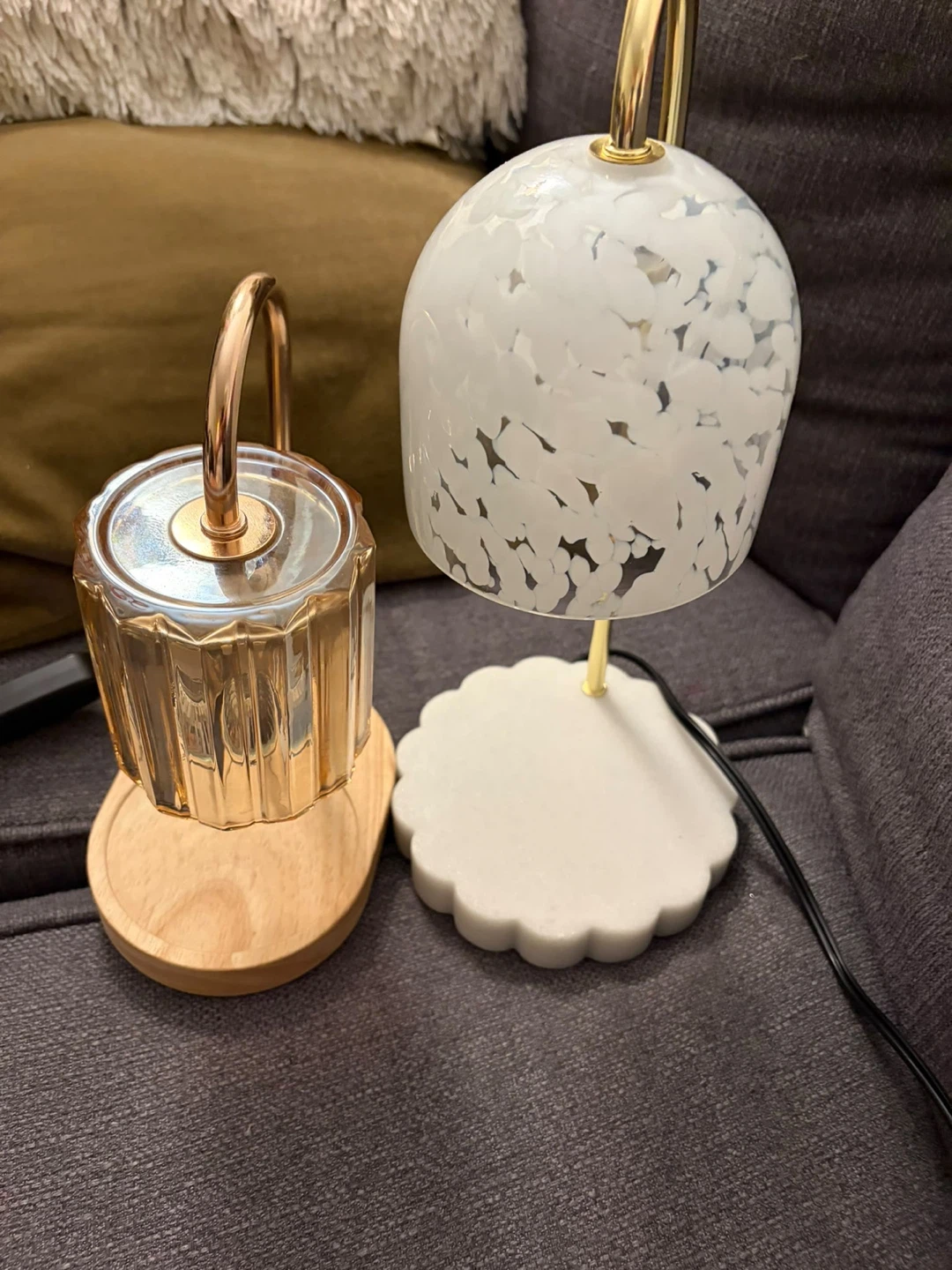 Glass Accent Lamp with Dimmer