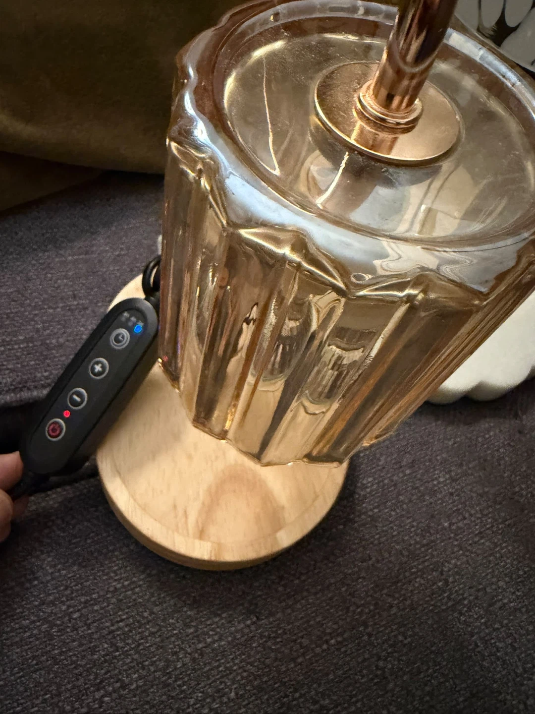 Glass Accent Lamp with Dimmer - photo 5