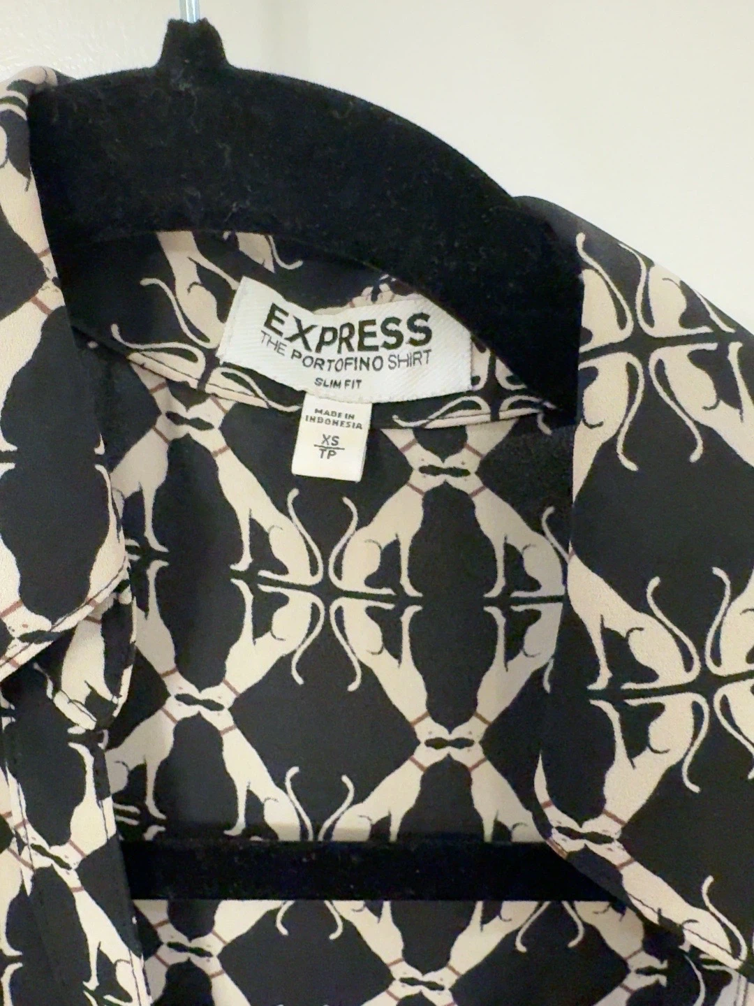Express Portofino Cat Print Shirt – XS Slim Fit - photo 2