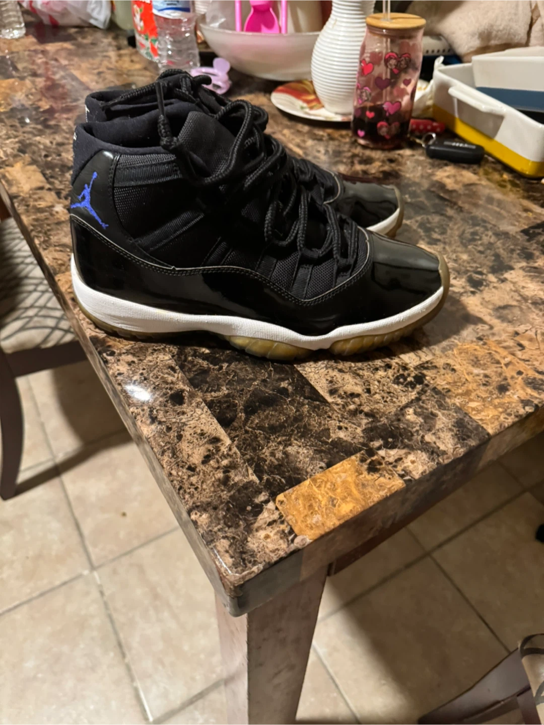 Black Air Jordan 11 Retro "Space Jam" Sneakers - photo 2