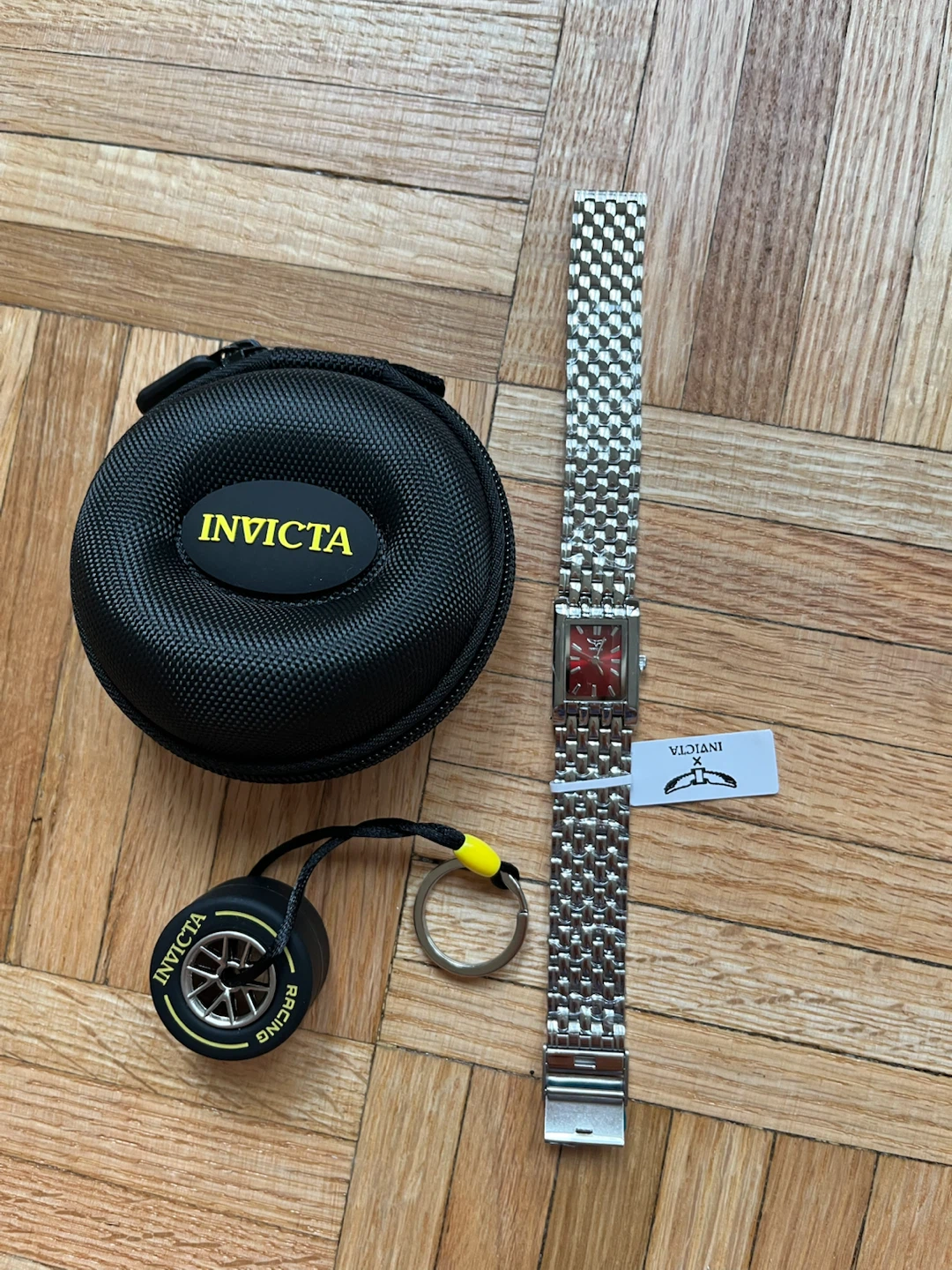 NEW Invicta Specialty I 20.5mm Red Dial Silver Watch - photo 2