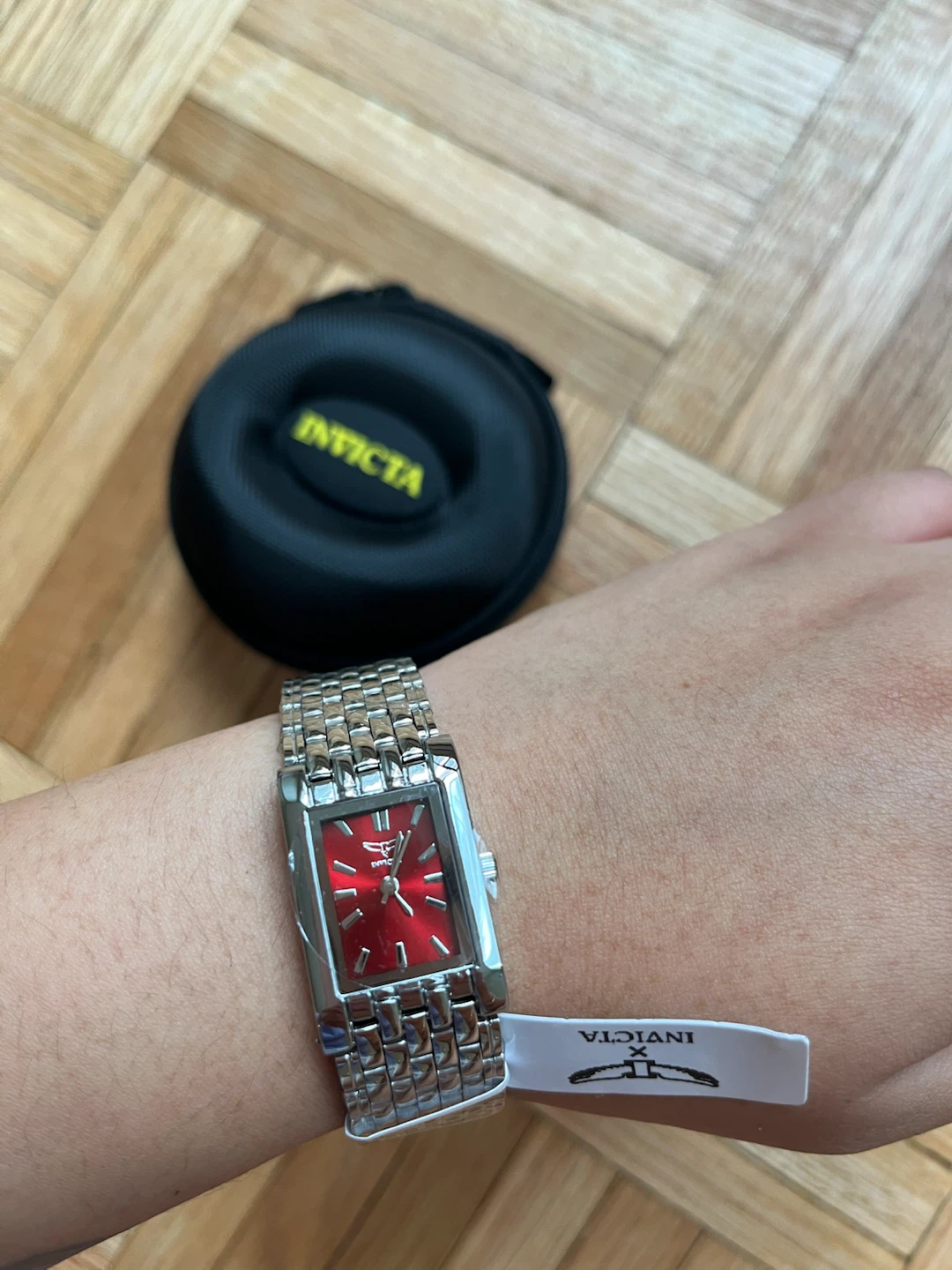 NEW Invicta Specialty I 20.5mm Red Dial Silver Watch - photo 3