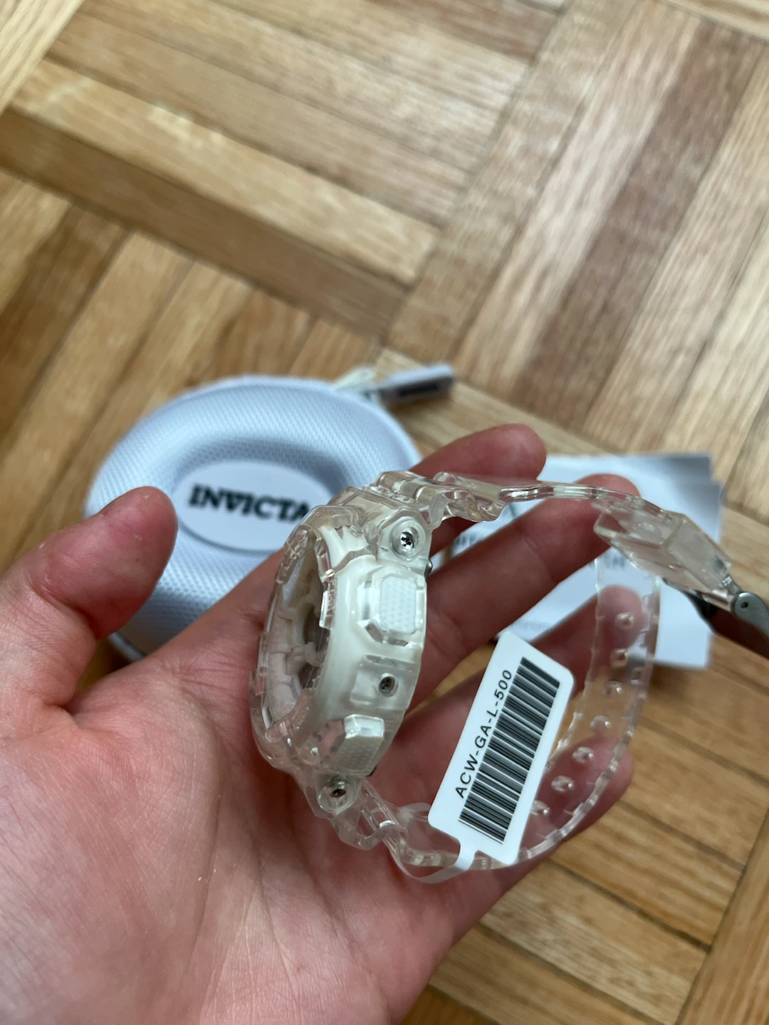 NEW Activa X Invicta Cyber Drift 43mm Clear White Digital Watch - photo 4