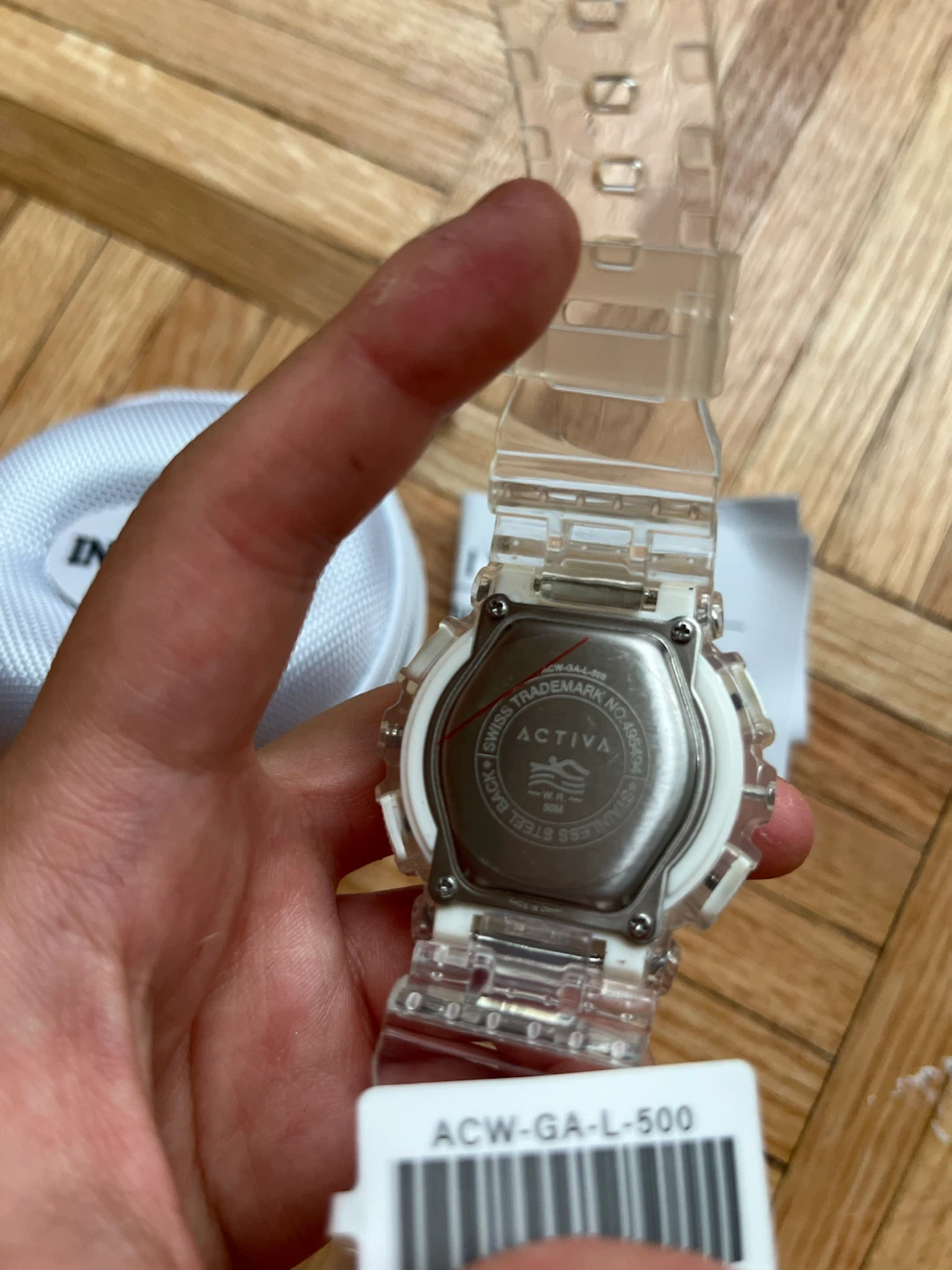 NEW Activa X Invicta Cyber Drift 43mm Clear White Digital Watch - photo 5