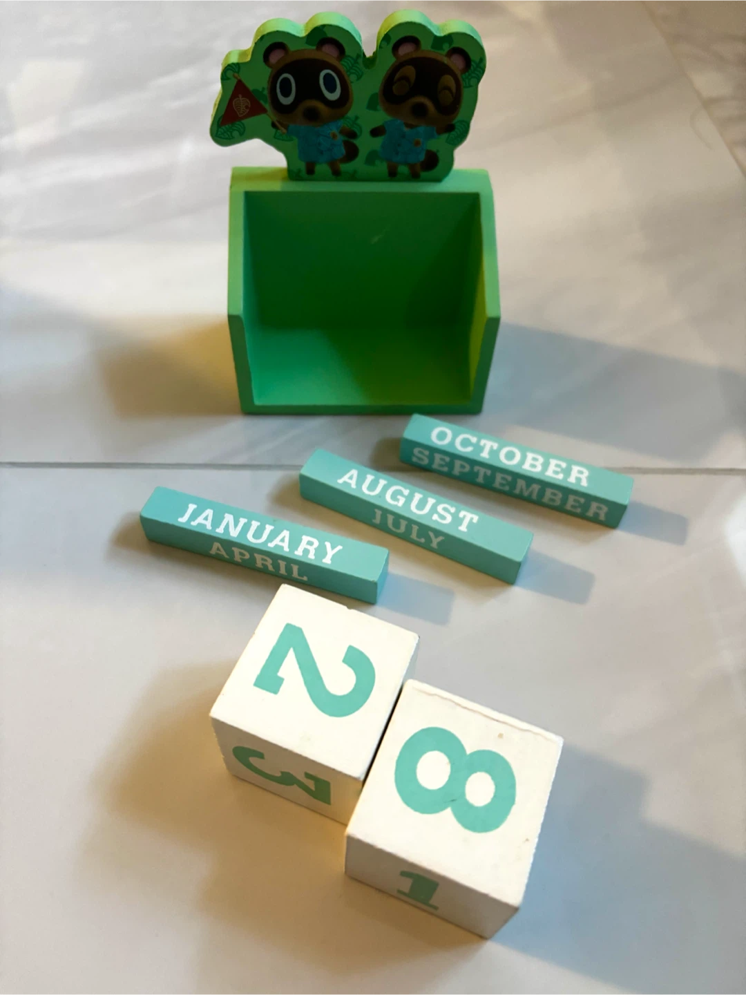 Animal Crossing Wooden Block Calendar