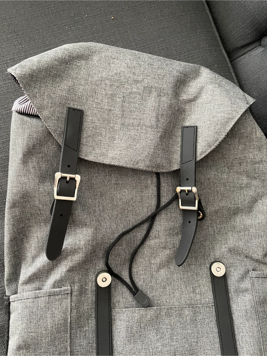 Grey Canvas Backpack - photo 4