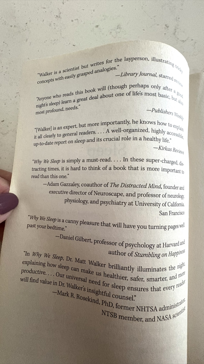 Why We Sleep by Matthew Walker, PhD - photo 3