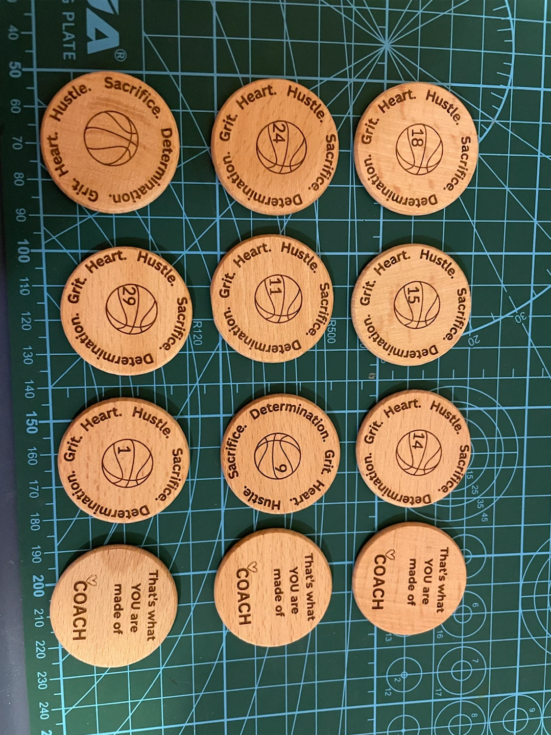 Wooden Basketball Tokens - photo 2