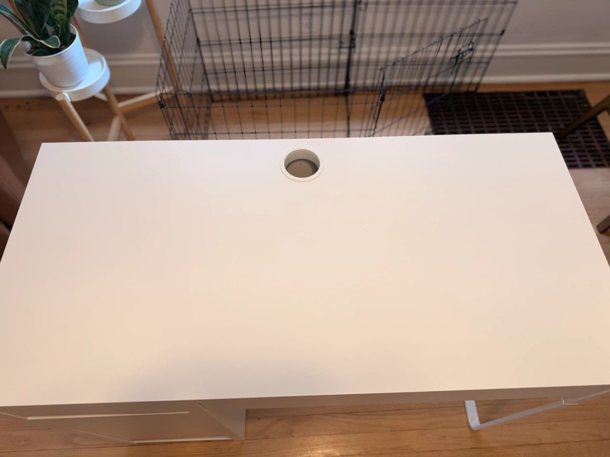 White IKEA Desk - photo 3