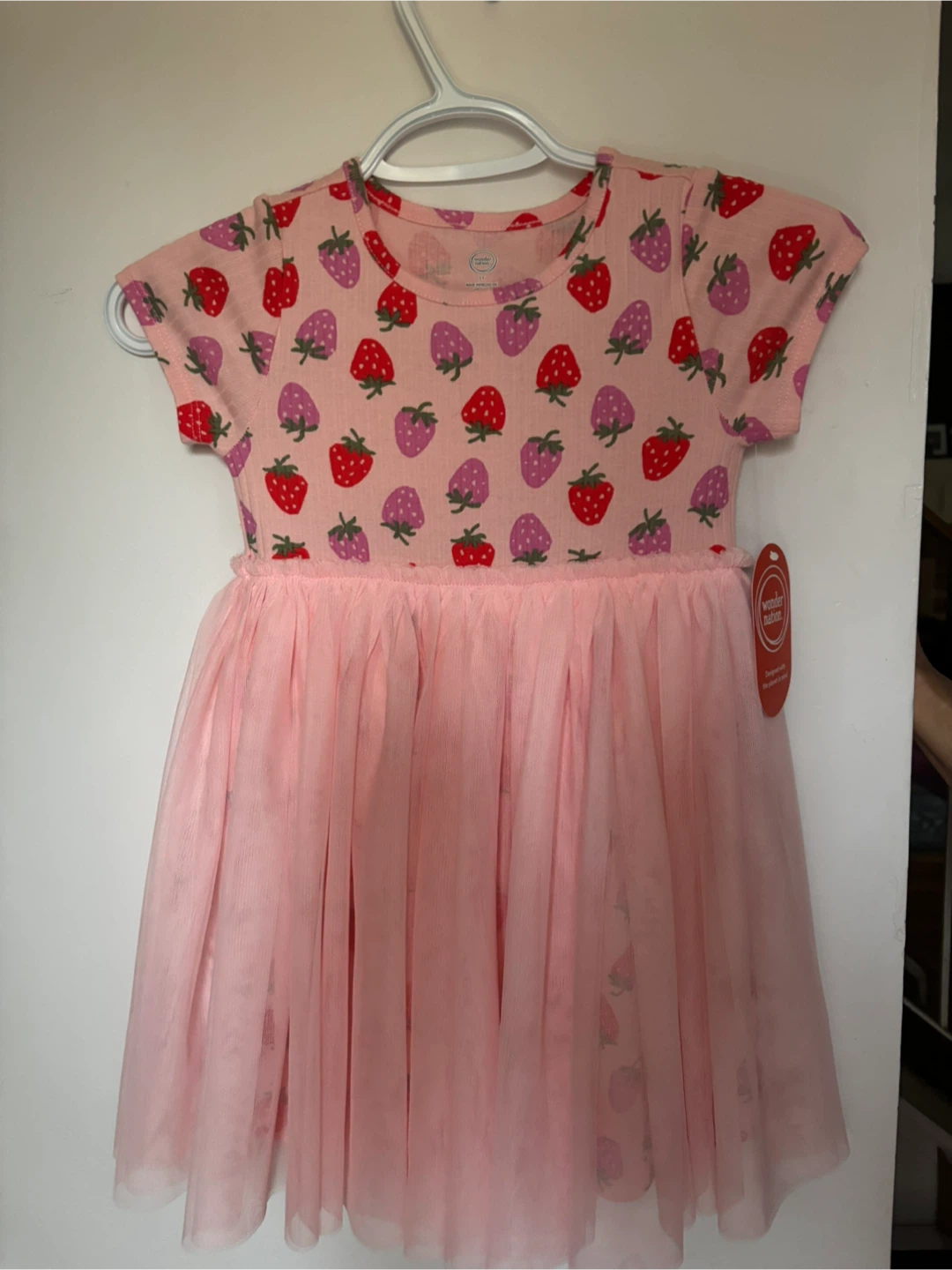 Strawberry Print Tulle Dress