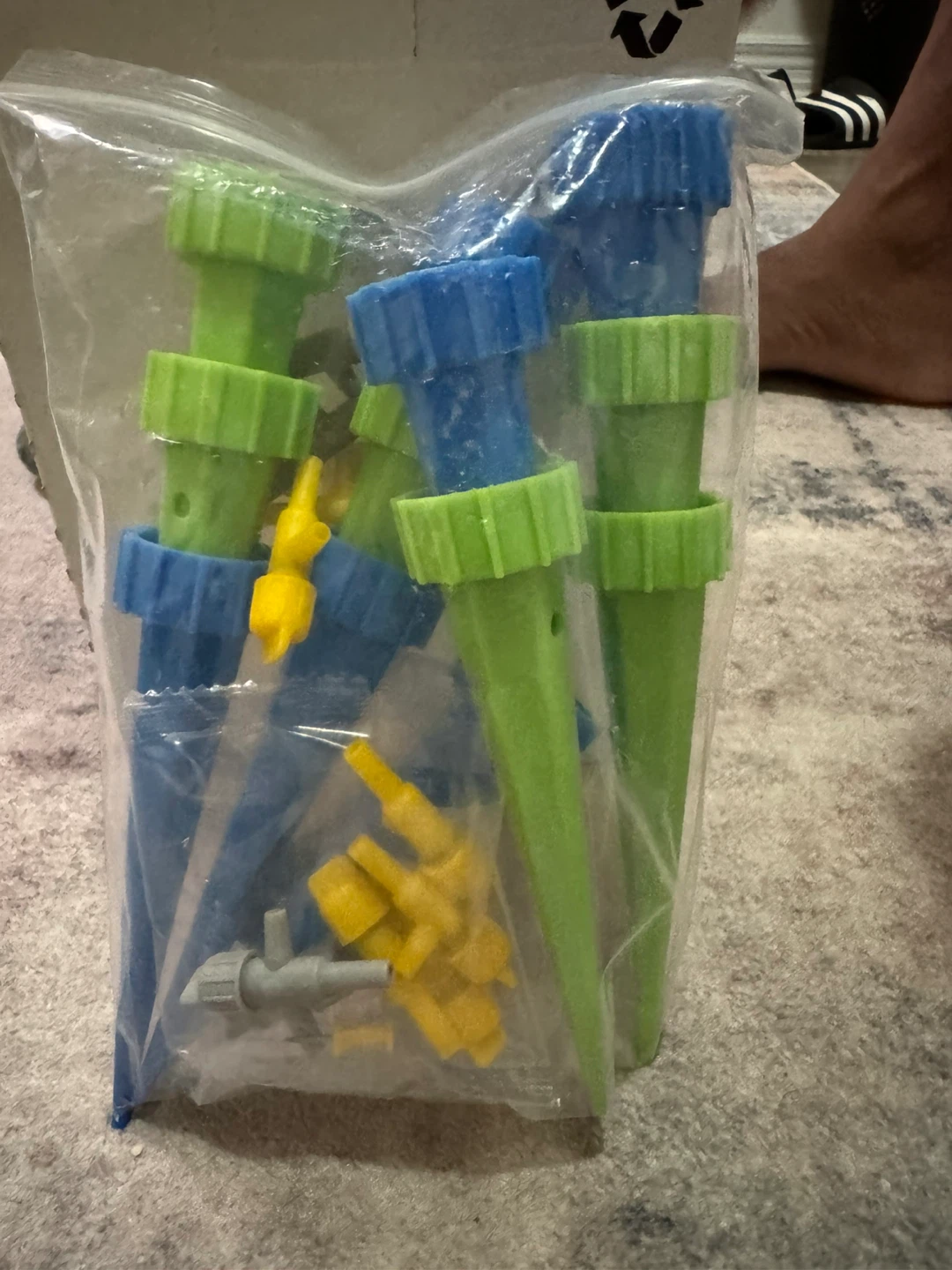 Plant Watering Spikes - Green & Blue