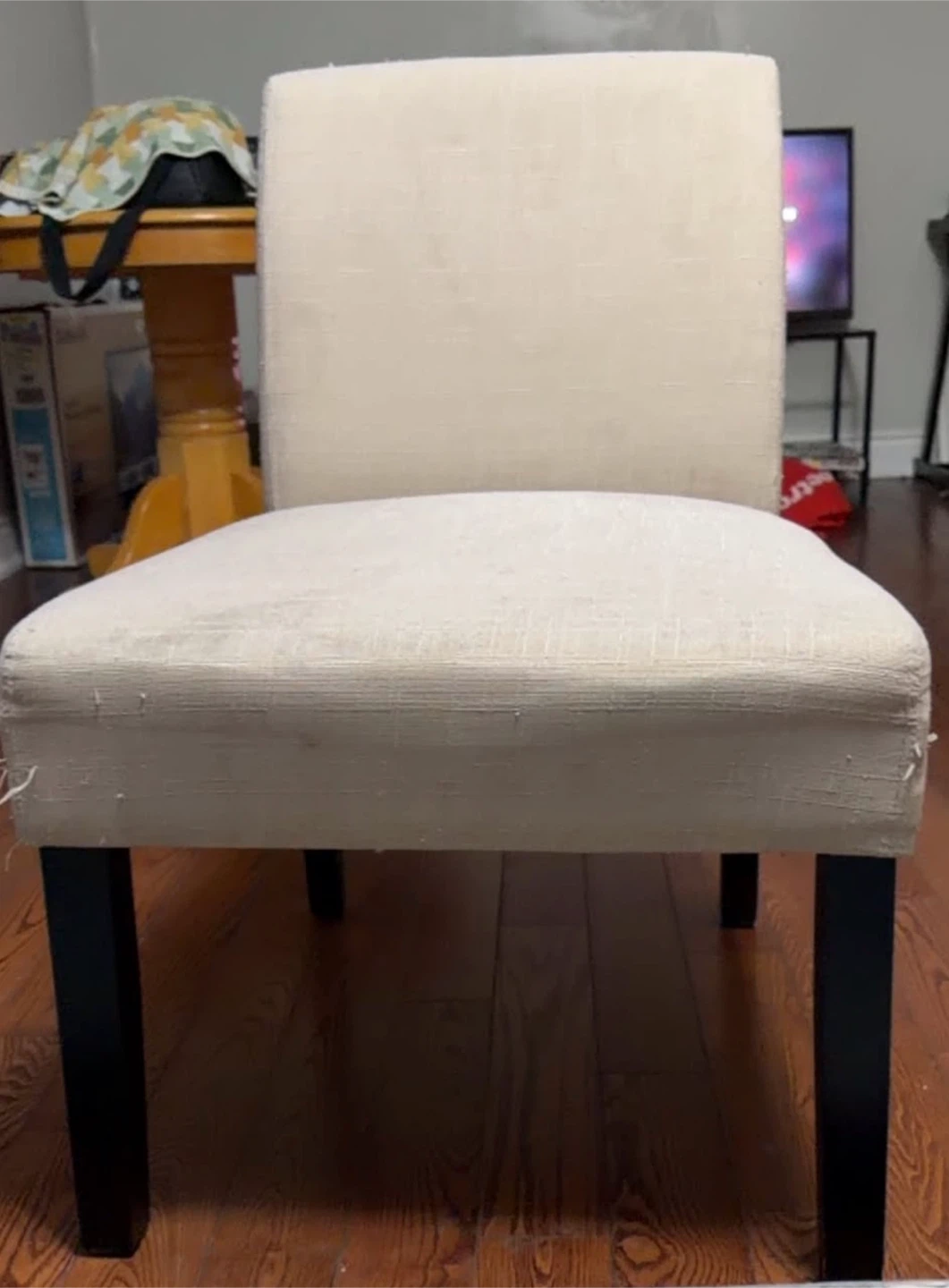 Beige Upholstered Dining Chair