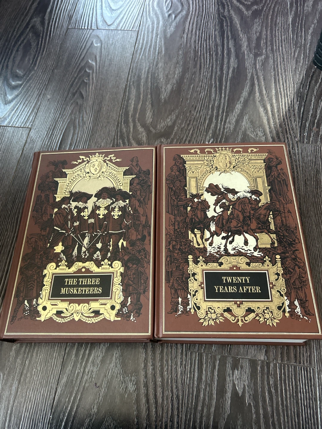 three musketeers and twenty years later hard cover  set books.