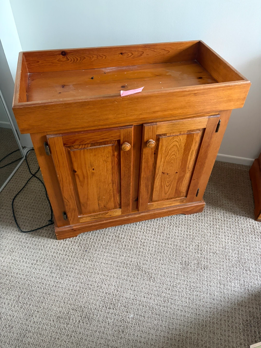 Solid Wood Storage Cabinet