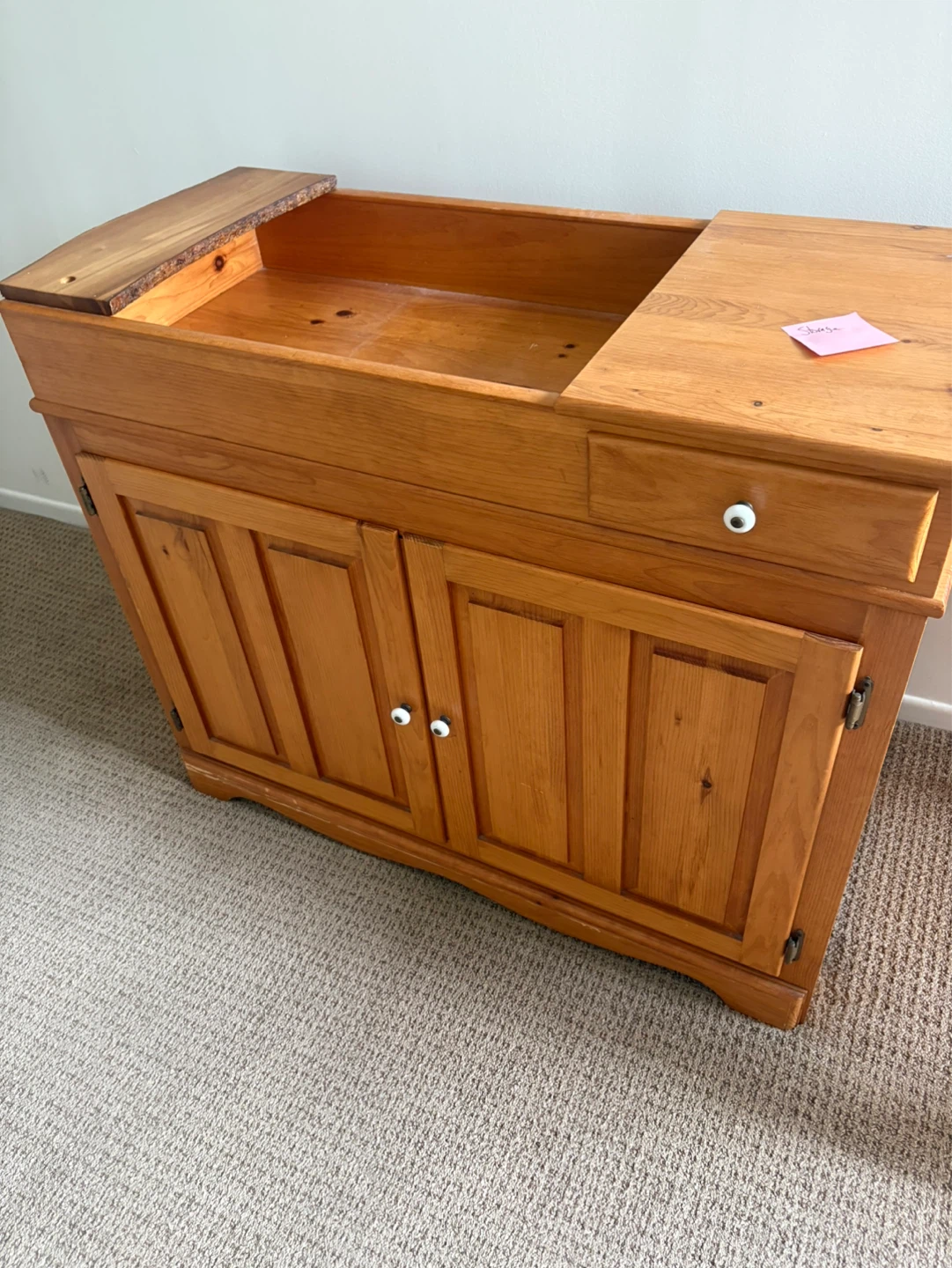 Solid Wood Storage Cabinet - photo 2