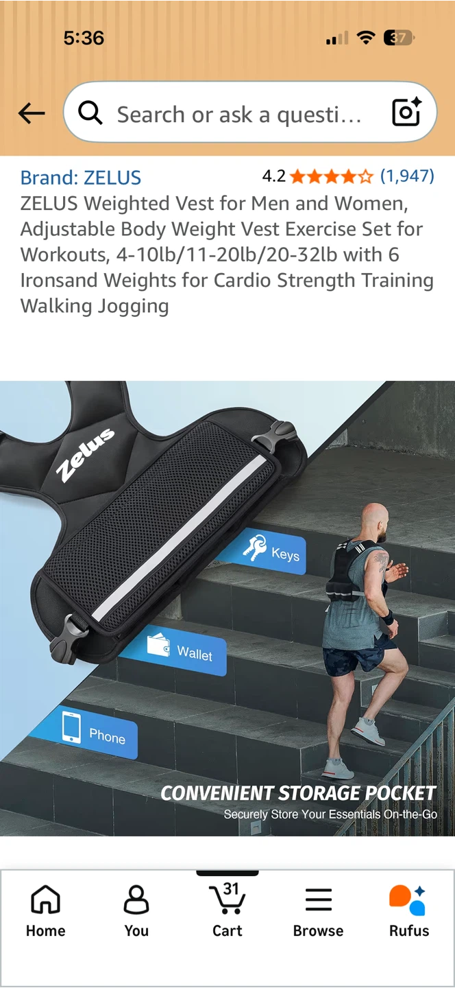 ZELUS Weighted Vest for Men and Women - photo 4